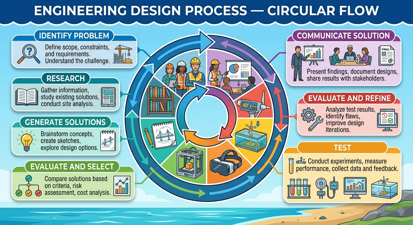 Engineering design process cycle