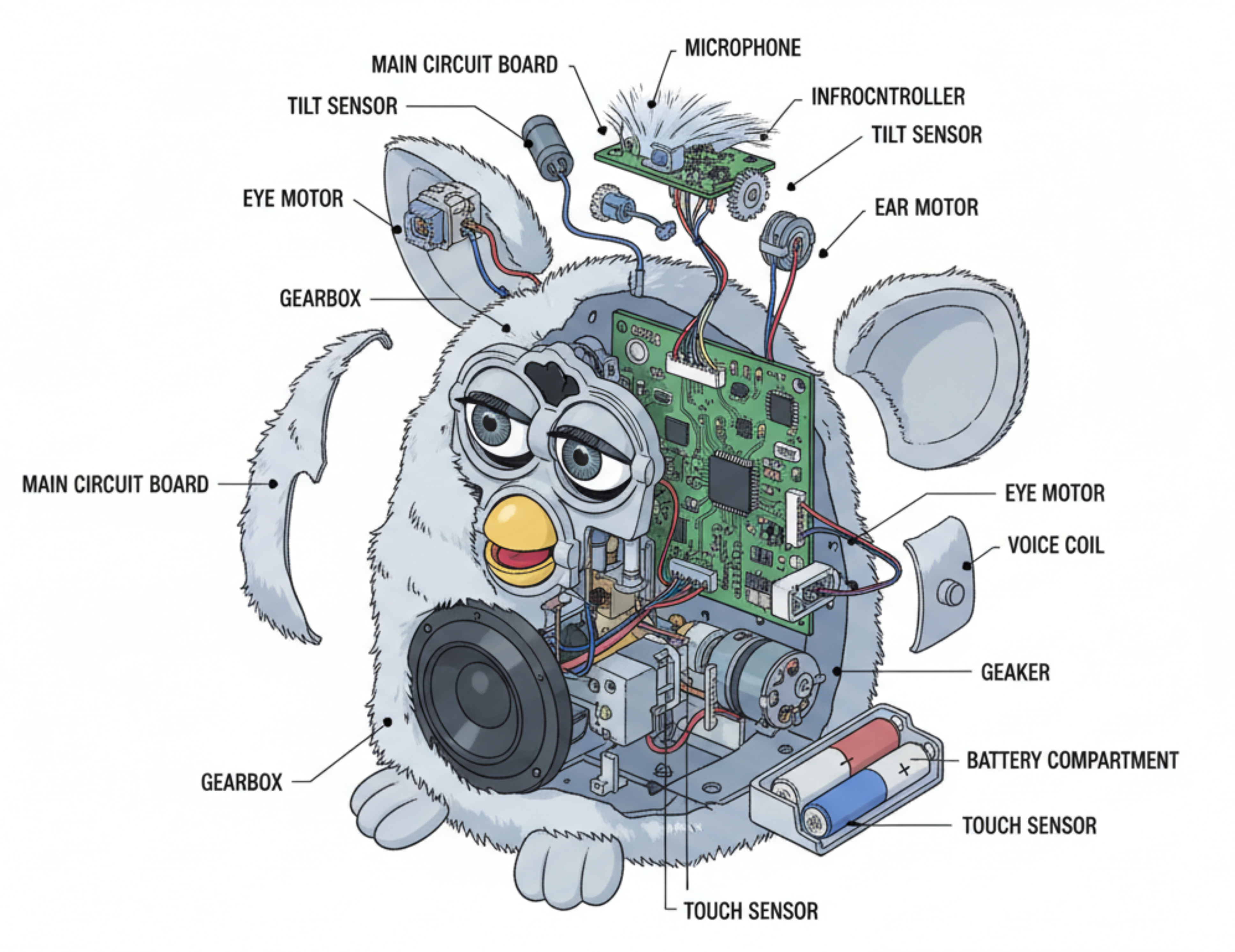 A Furby electronic toy