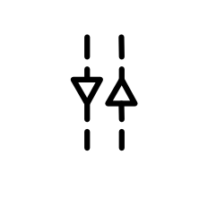 Diaphragm actuator symbol