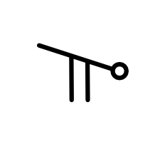 Lever actuator symbol