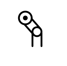Roller trip actuator symbol