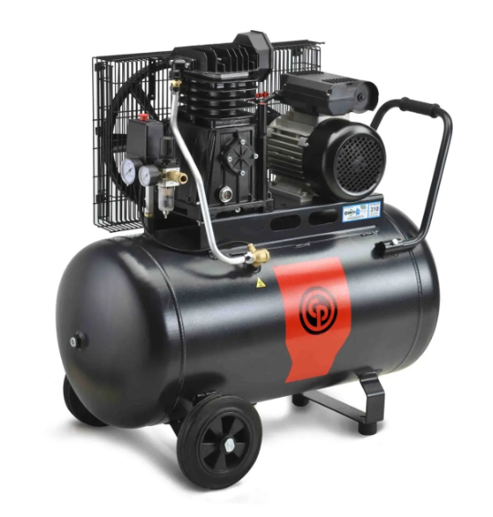 Photograph of a pneumatic compressor